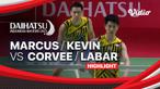 Berita Video, Hasil Pertandingan Indonesia Masters 2021 antara Kevin Sanjaya / Marcus Gideon Vs Prancis, Lucas Corvee / Ronan Labar pada Kamis (18/11/2021)
