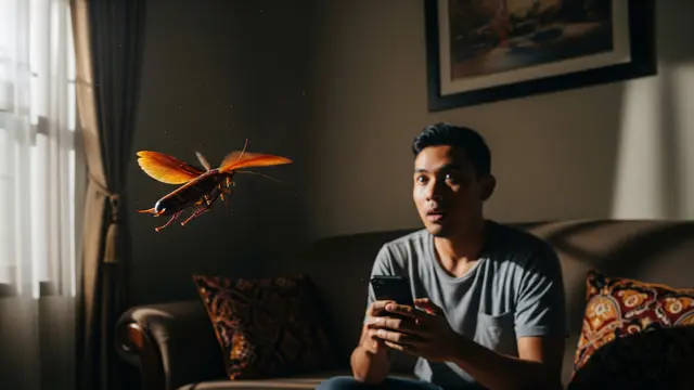 Terjebak Satu Ruangan dengan Kecoak Terbang? Ini Cara Efektif Menghadapinya