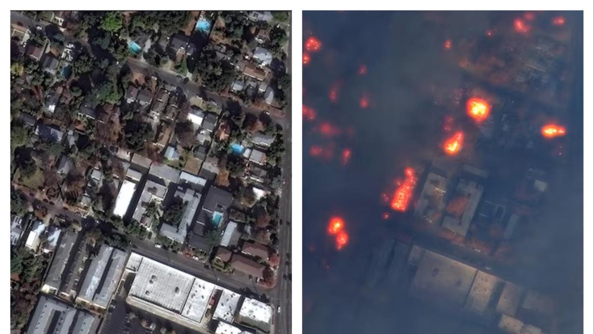 Potret Sebelum dan Setelah Kebakaran Los Angeles, Kawasan Elite Hangus Terbakar