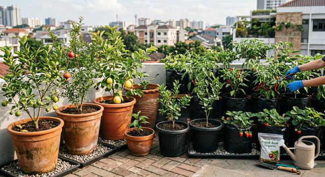 2. Gunakan Pot dan Polybag