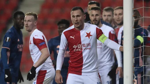 FOTO: Menang Telak 4-0 atas Slavia Praha, Arsenal Dampingi Manchester United ke Semifinal Liga Europa - Jan Boril