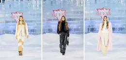 Awal tahun 2026 menjadi momen spesial bagi GUESS. Brand fashion global yang identik dengan gaya glamor modern ini memilih cara yang tidak biasa untuk memperkenalkan koleksi terbarunya, yakni melalui fashion show eksklusif di kawasan pegunungan Gstaad, Swiss. (foto/dok: guess)