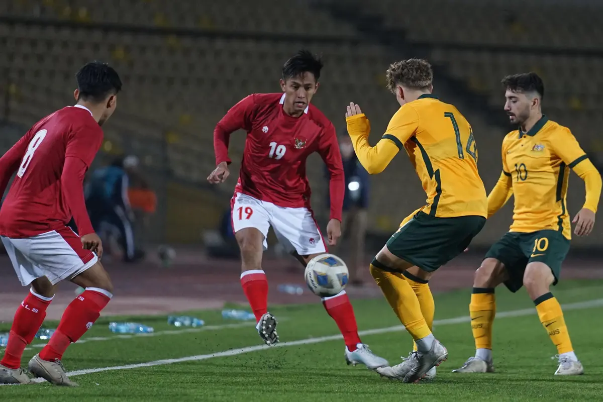 Foto: Timnas Indonesia U-23 Kalah Tipis dari Australia, Namun Permainannya Menjanjikan