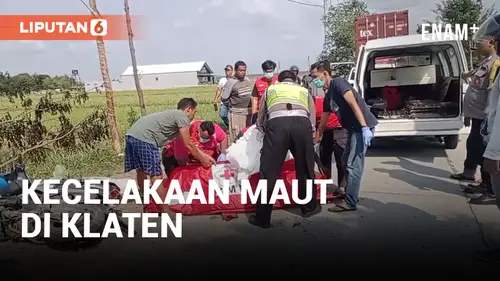 VIDEO: Pemotor Tewas Terlindas Truk, Keluarga Korban Histeris