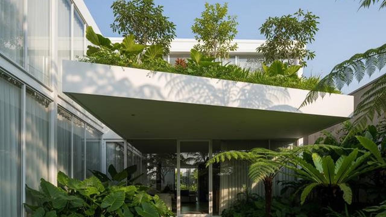 8 Inspirasi Rumah Compact dengan Atap Tanaman Hijau Anti Panas dan Bocor