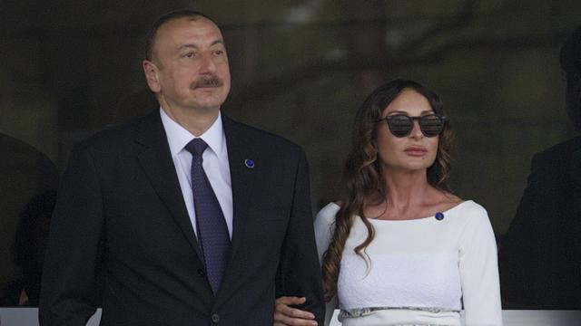 Presiden Ilham Aliyev dan istri, Mehriban Aliyeva, yang kini menjabat sebagai Wapres Azerbaijan
