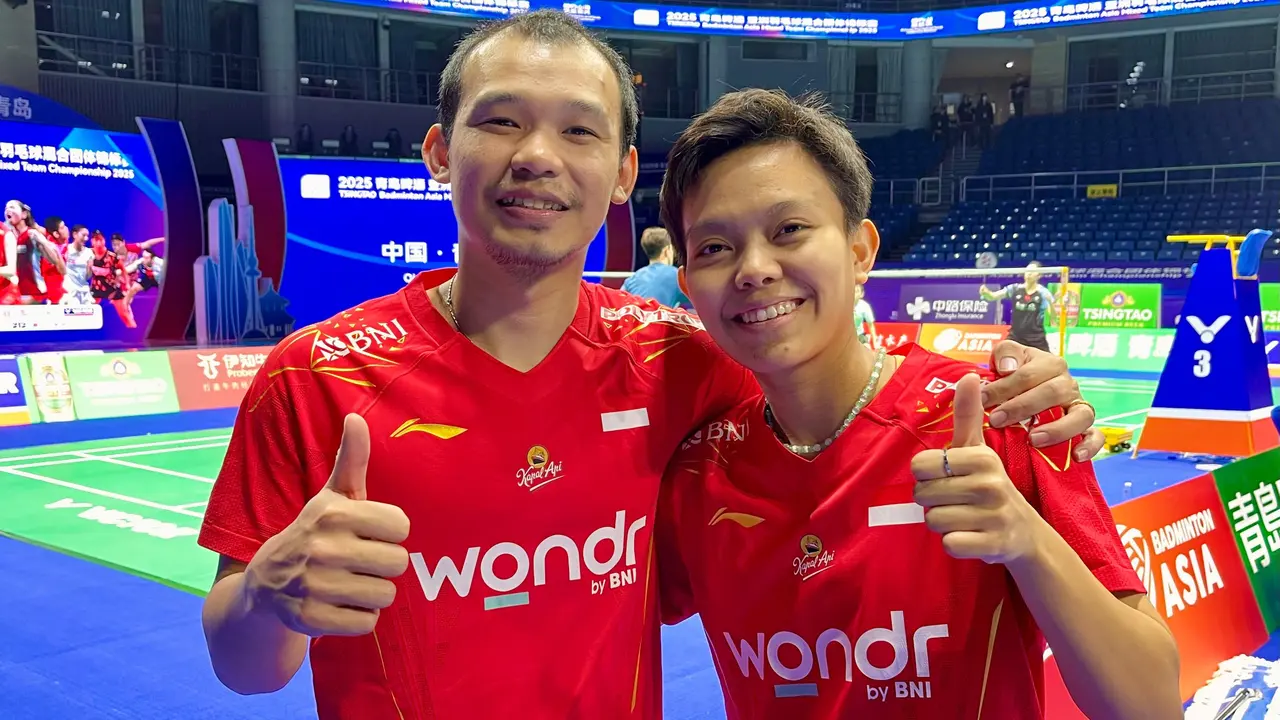 Rinov Rivaldy - Siti Fadia Silva Ramadhanti - Badminton Asia Mixed Team Championships 2025 - Bulu Tangkis