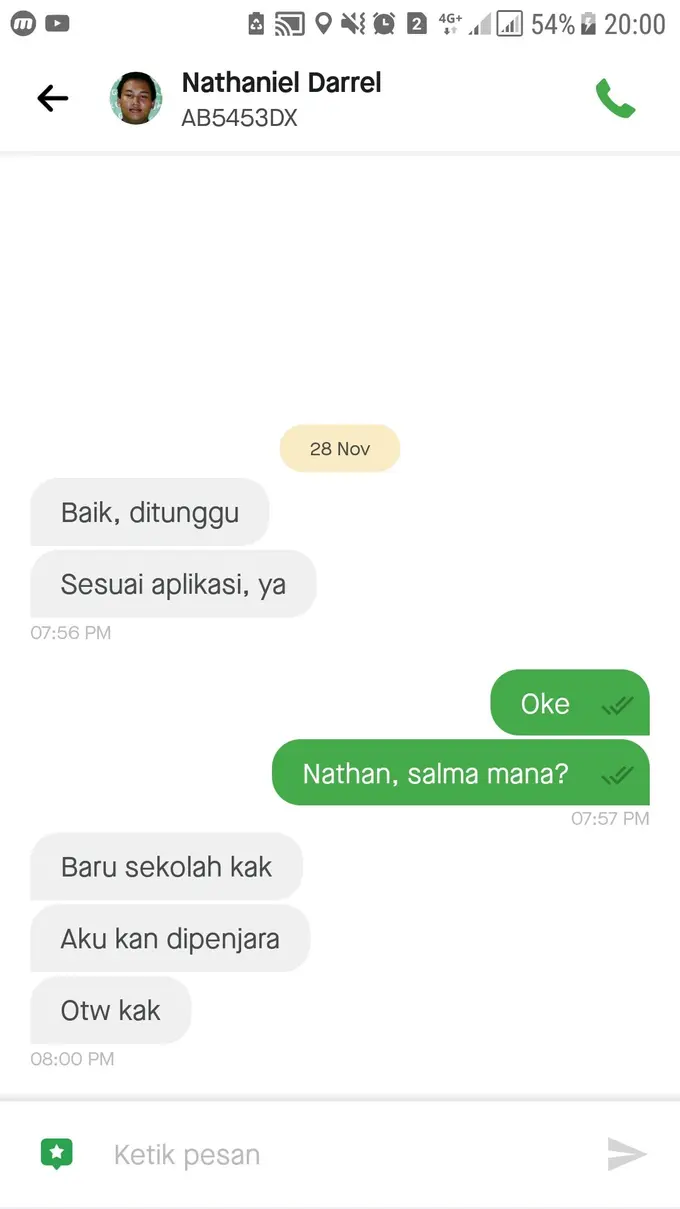 10 Potret Chat Ojol Dengan Penumpang Yang Sukses Bikin Cekikikan Emang