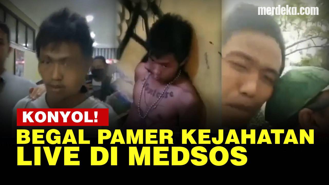 VIDEO: Komplotan Begal Sadis Live di Facebook Usai Beraksi, Langsung Digulung Polisi