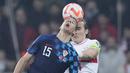 <p>Kroasia yang turun dengan kekuatan terbaiknya membuat delapan attempts dan menguasai 54 persen ball possesion. (AP Photo/Francisco Seco)</p>