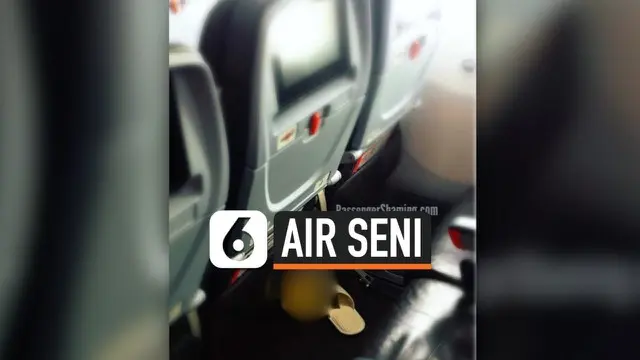 VIDEO: Penumpang Tinggalkan Plastik Berisi Air Seni di Pesawat
