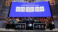 Pencatatan saham PT Saptausaha Gemilangindah Tbk (SAGE), PT Teknologi Karya Digital Nusa Tbk (TRON), dan PT Petrindo Jaya Kreasi Tbk (CUAN), Rabu (8/3/2023). (Foto: BEI)