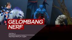 Berita video 5 hero Dota 2 yang diupdate pada note patch 7.22h.