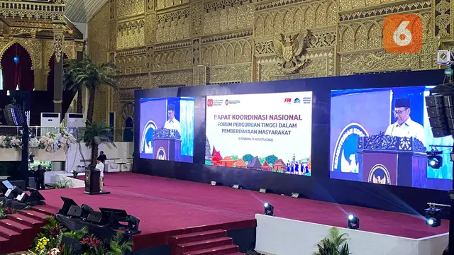 Rakornas Forum Perguruan Tinggi dalam Pemberdayaan Masyarakat, Kamis (14/8/2025)