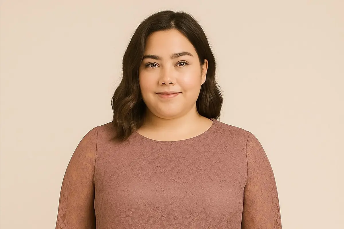 Model Dress Brokat Untuk Orang Plus Size dan Tidak Terlalu Tinggi