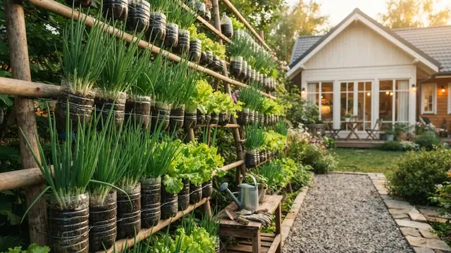 Kebun Mini dari Botol Bekas