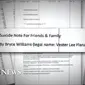 Surat faks 23 halaman dari penembak 2 jurnalis AS yang berisi uraian pemicu insiden tragis tersebut. (ABC NEws)