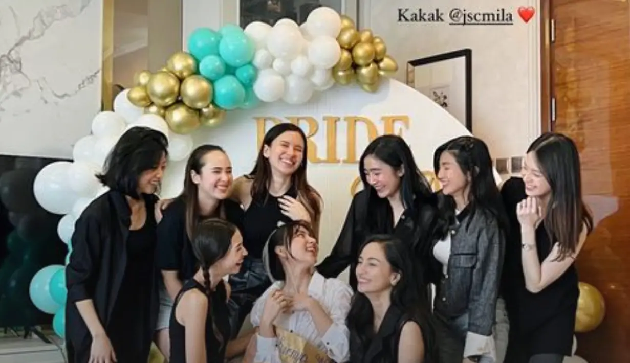 Jessica Mila mendapat kejutan Bridal Shower dari para sahabatnya [@valtifanka]