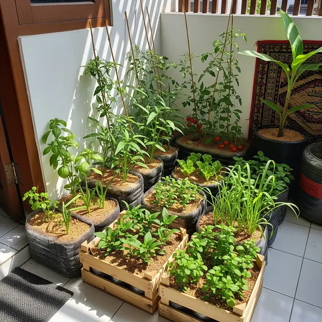 9 Ide Kebun Sayur Lahan Terbatas Pakai Media Tanam Serbuk Kayu, Panen Melimpah