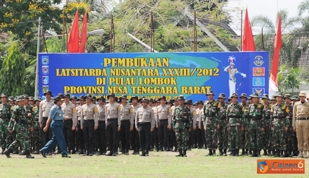 Citizen6, Nusa Tenggara Barat: Latsitardanus XXXIII 2012 diikuti oleh 1.738 Taruna dan Mahasiswa. (Pengirim: Badarudin Bakri).