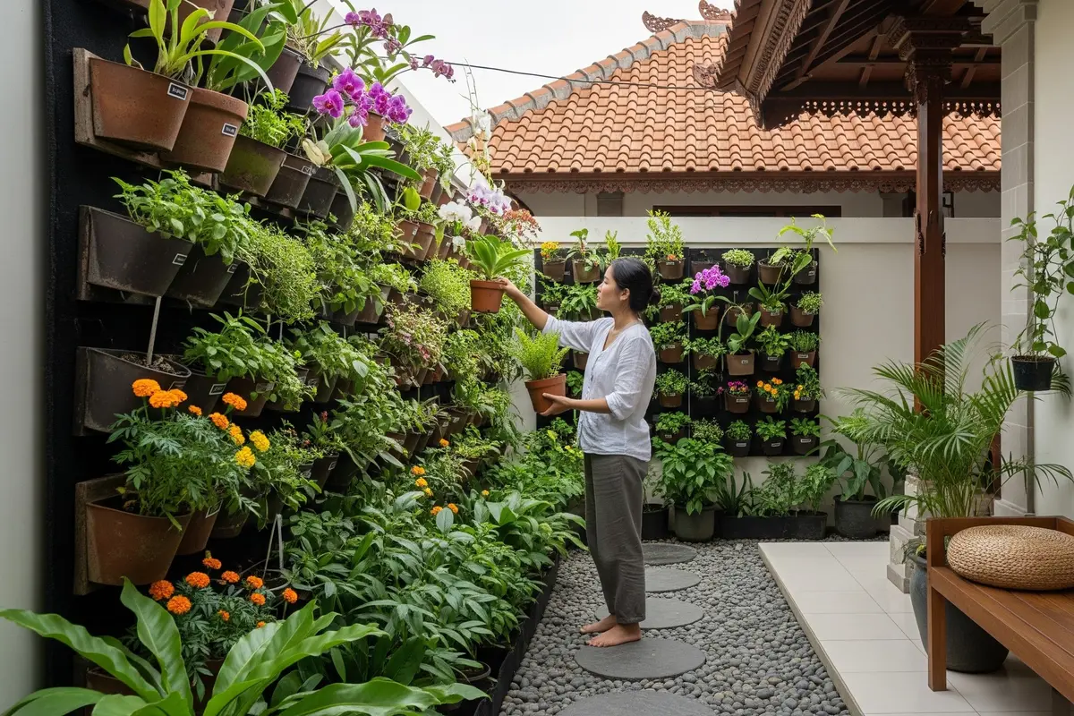Cara Membuat Kebun Slow Living di Lahan Sempit/AI Generated