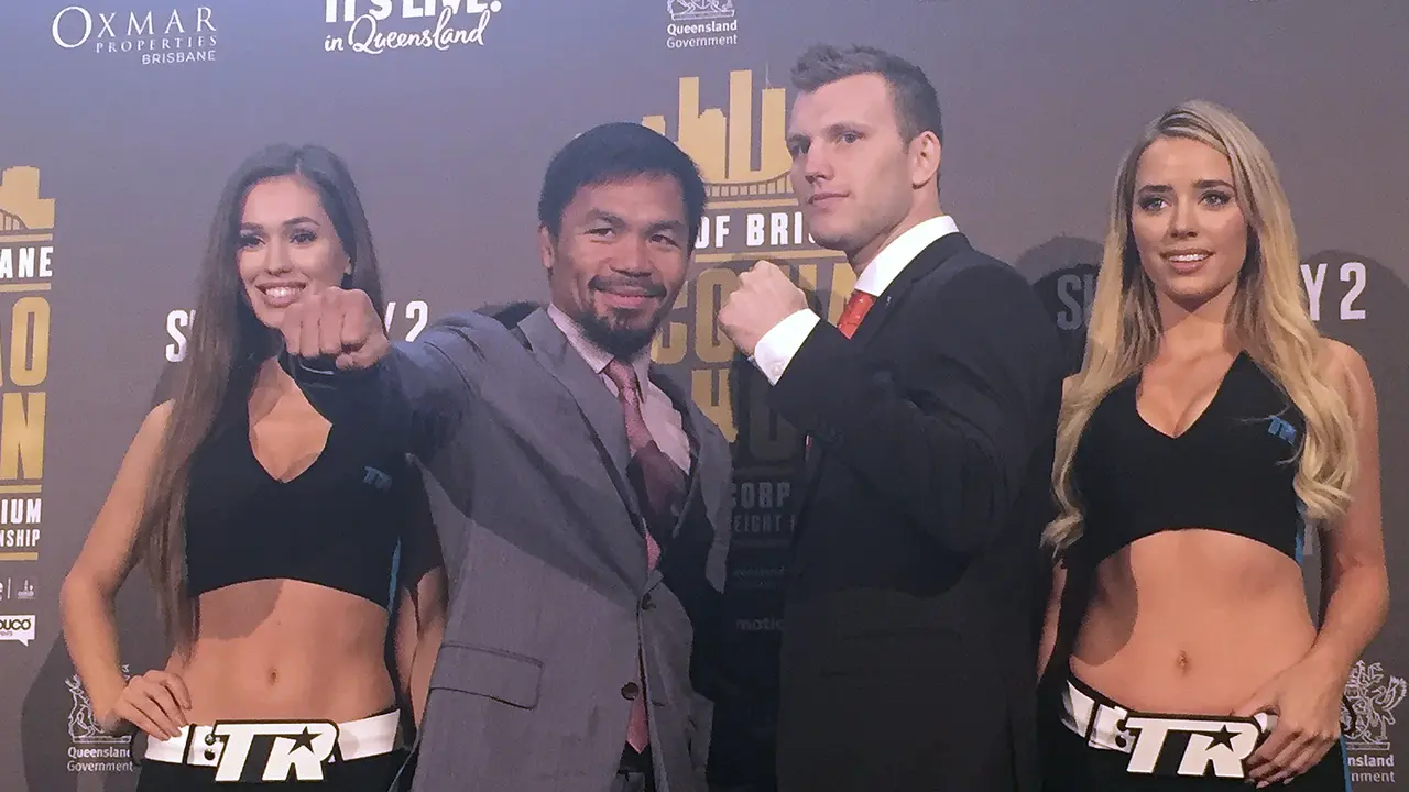 Manny Pacquiao akan berhadapan dengan Jeff Horn, Minggu (2/6/2017)