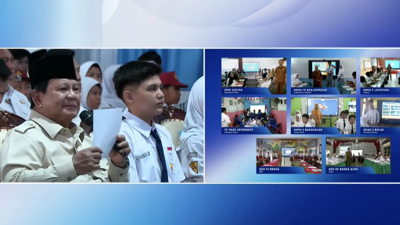 Presiden Prabowo Subianto meresmikan Digitalisasi Pembelajaran untuk Indonesia Cerdas (Istimewa)