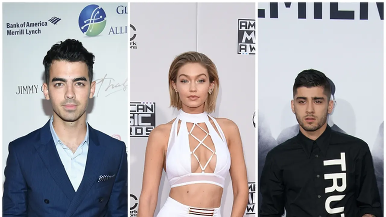Joe Jonas, Gigi Hadid, dan Zayn Malik