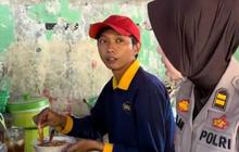 Viral Aksi Polwan Traktir Makan Tukang Becak hingga Penyapu Jalanan, Aksinya Tuai Pujian
