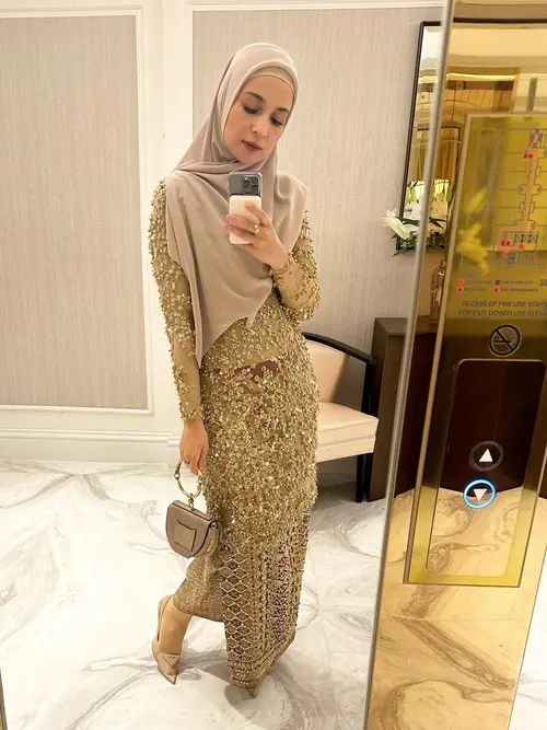Model Kebaya Syar'i Untuk Pesta yang Elegan dari Shireen Sungkar hingga  Natasha Rizky - Fashion Fimela.com