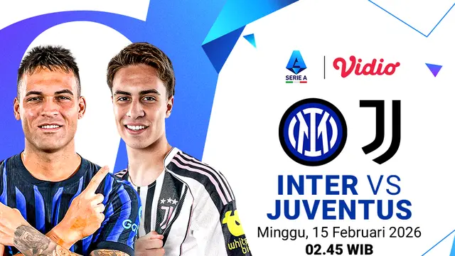 Pertandingan Serie A antara Inter vs Juventus