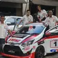 Toyota Team Indonesia (TTI) resmi memperkenalkan line up pembalap dan livery mobil balap mereka untuk menghadapi musim 2019. (Ikbal/Otosia.com)