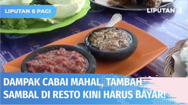 Gara-gara harga cabai yang semakin mahal, kini tambah sambal saat pesan makanan jadi harus bayar! Seperti di resto ayam goreng ini membanderol Rp 3000 bagi pelanggan yang minta tambahan sambal.