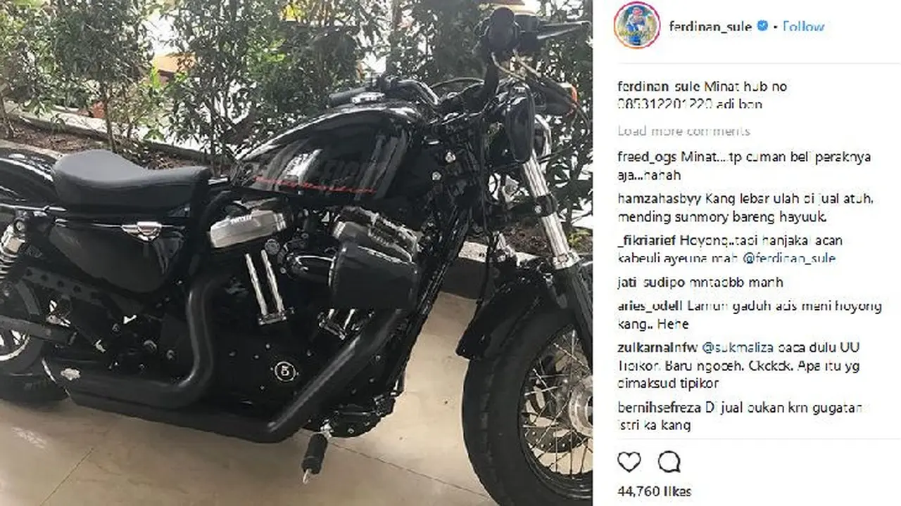 Motor Harley-Davidson Sportster Forty-Eight milik Sule dijual