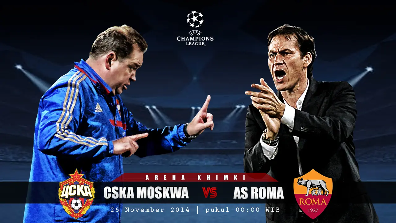 Prediksi CSKA Moskwa vs AS Roma (Liputan6.com/Yoshiro)
