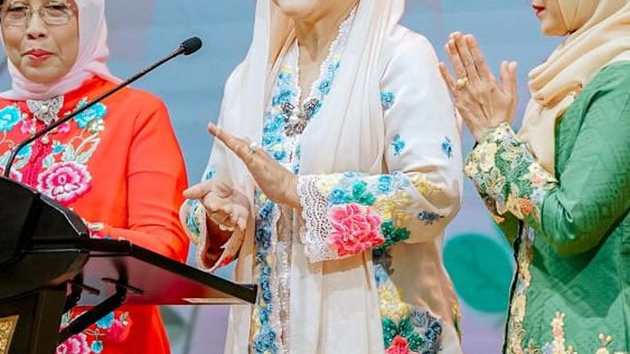 Usai Resmikan KriyaNusa, Ibu Negara Iriana Kunjungi Stand Dekranasda Medan