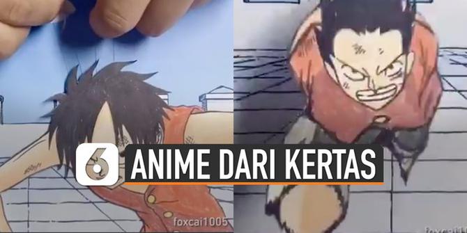 VIDEO: Kreatif Adegan Anime One Piece Dibuat dari Kertas