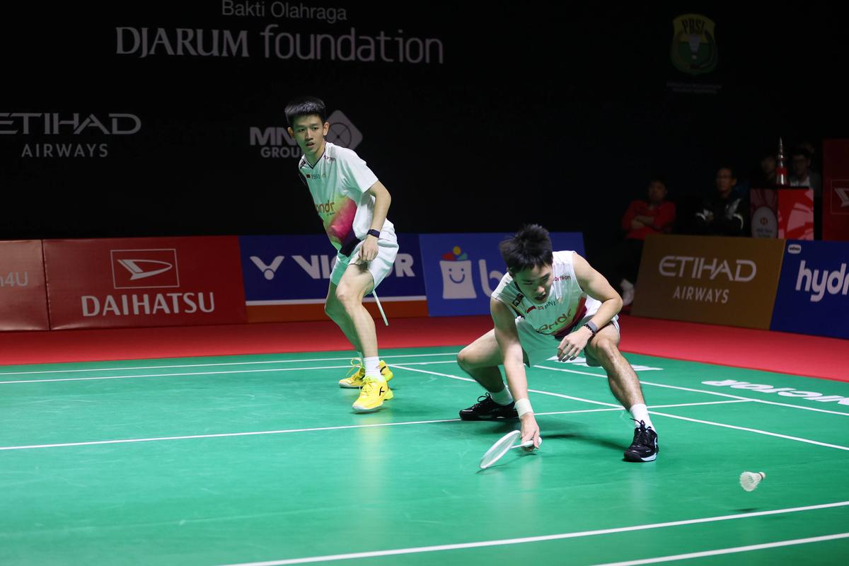 FOTO: Raymond/Joaquin Melangkah ke Final Indonesia Masters 2026