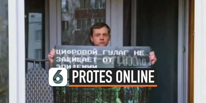VIDEO: Oposisi Rusia Lakukan Demo Online ke Vladimir Putin