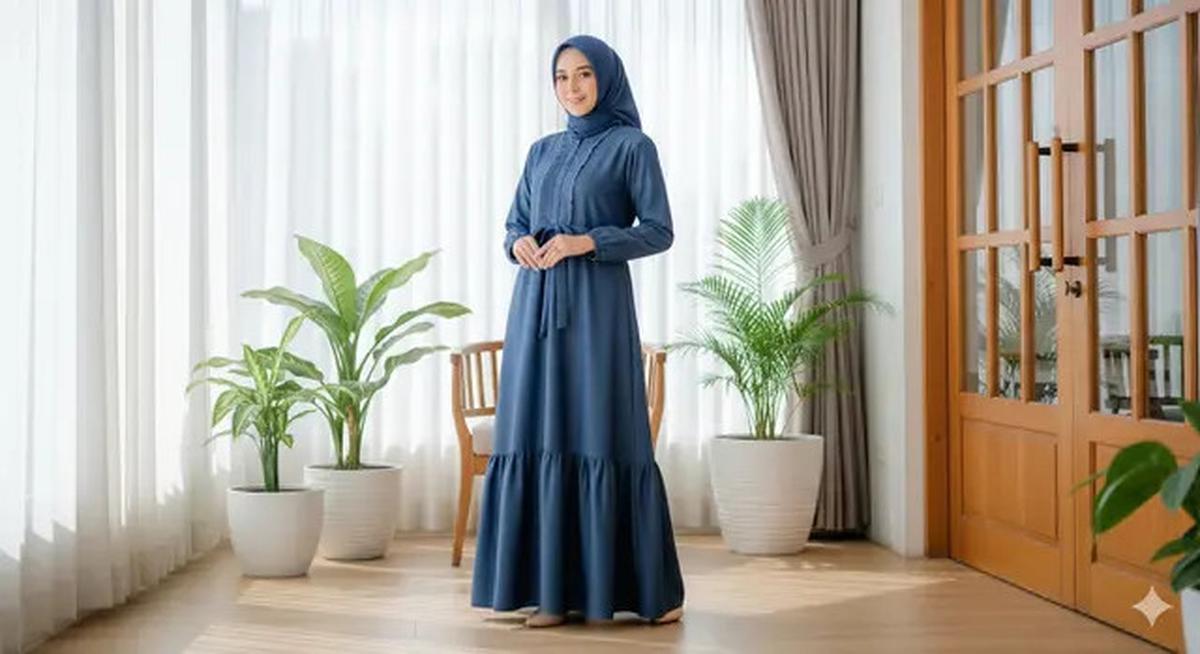 7 Model Gamis Jeans Kekinian 2025, Tren Gaya Kasual Modern untuk Semua Usia