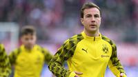 Gelandang Borussia Dortmund, Mario Gotze tertarik hijrah ke Liverpool. (AFP)