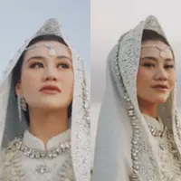 Aaliyah Massaid Dibalut Baju Adat Minang Koto Gadang . [@morden.co]