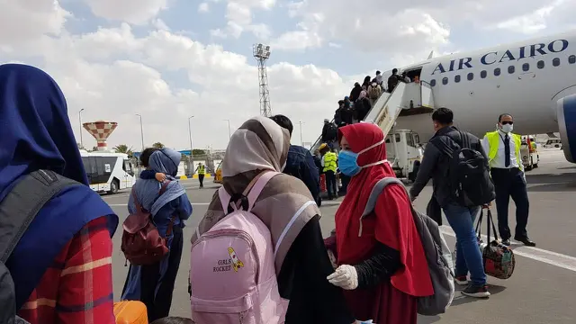 Proses repatriasi mandiri WNI di Mesir (sumber: KBRI Kairo)