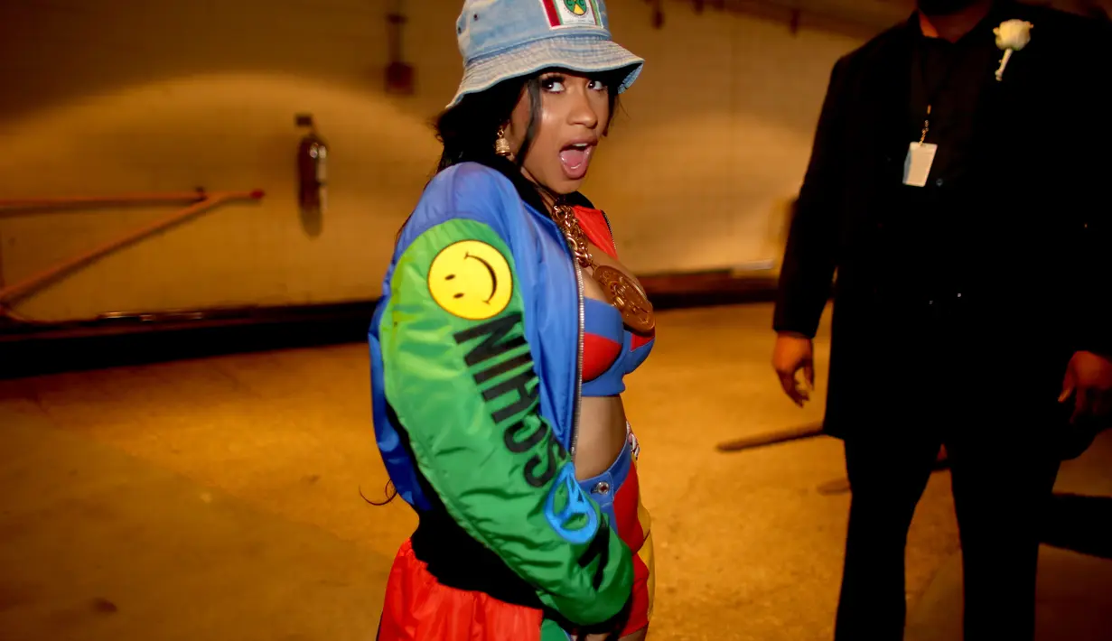 Cardi B sendiri pun mengucapkan terima kasih pada Bruno Mars atas dukungan dan pengertiannya. (CHRISTOPHER POLK  GETTY IMAGES NORTH AMERICA  AFP)