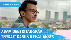 Pegiat media sosial, Adam Deni resmi ditetapkan tersangka dan ditangkap polisi terkait kasus pelanggaran UU ITE berupa ilegal akses yang dilaporkan seseorang berinisial SYD.