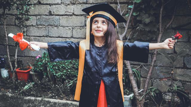 Ilustrasi kelulusan sekolah, lulus, wisuda