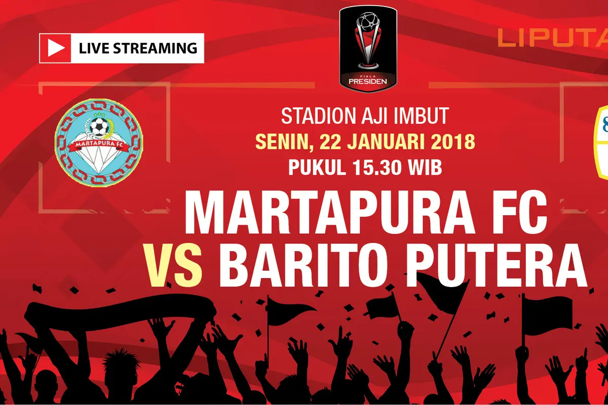 Live streaming Martapura Fc Vs Barito Putera