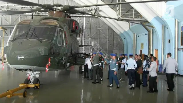 VIDEO: KPK dan POM TNI Cek Fisik Helikopter Agusta Westland 101