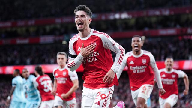 Foto: Kai Havertz Sang Pahlawan, Arsenal Selangkah Lagi Juara Liga Inggris