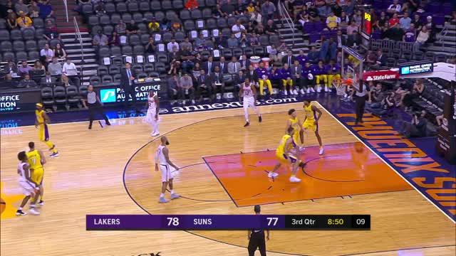 Berita video game recap NBA 2017-2018, LA Lakers vs Phoenix Suns dengan skor 132-130.